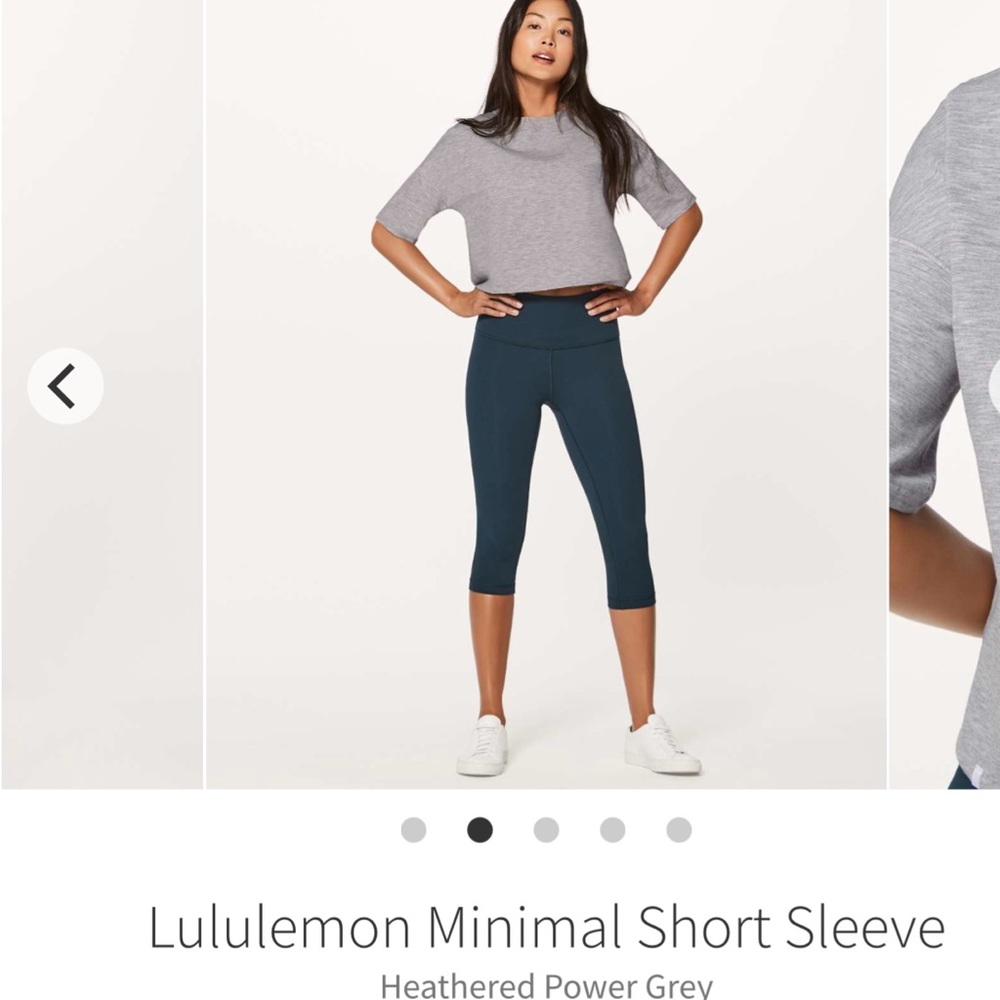 Lululemon Athletica Heathered Gray Top